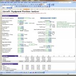 aircraft equipment purchase analysis worksheet